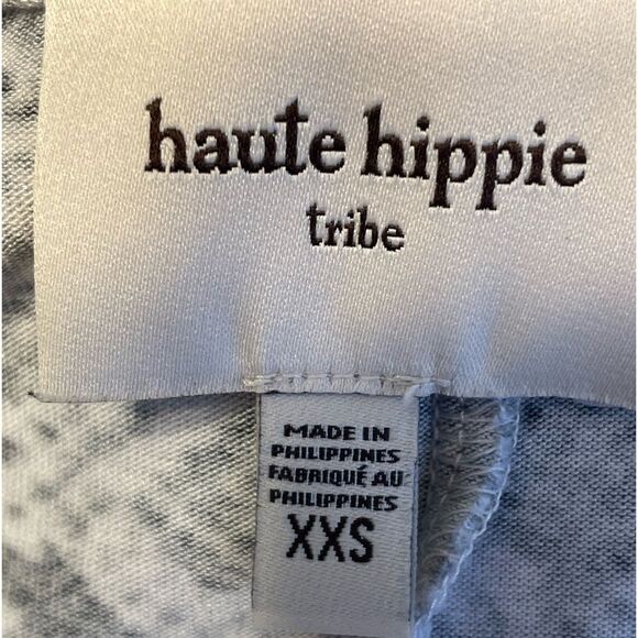 Haute Hippie Snake Print Top Pleated Front XXS (Runs big) - Picture 6 of 8